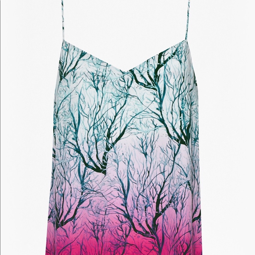 French Connection Sea Fern silk top - Picture 3 of 8